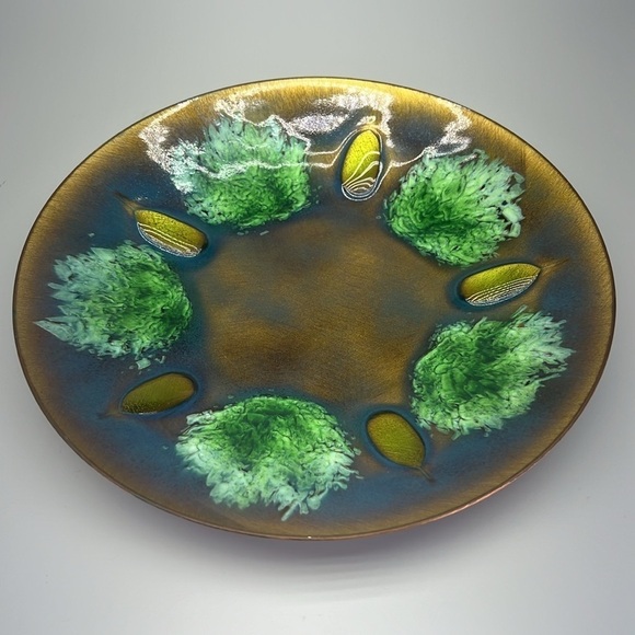 Vintage Edwards Star Enamel on Copper Bowl - Picture 2 of 10